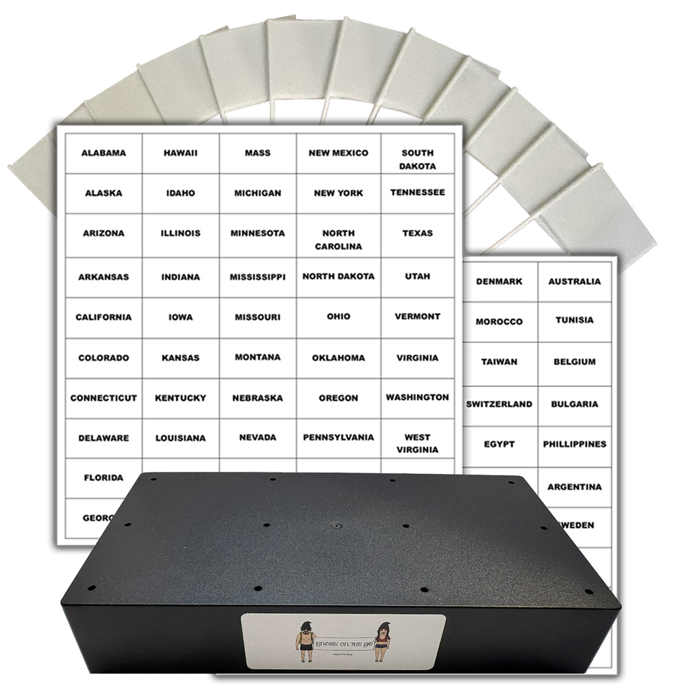 Adult Bundle, Flags, Stickers, Display Case